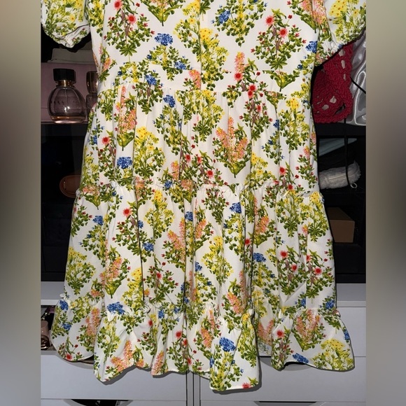 Laundry by Shelli Segal Floral Puff Sleeve Dress - Picture 8 of 9